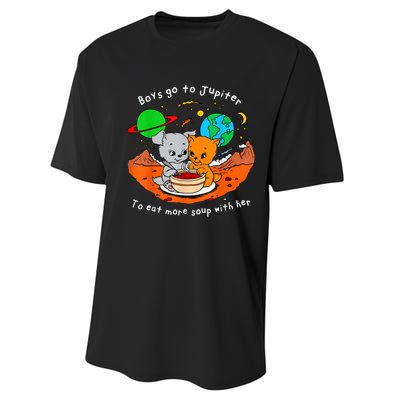 Boy S Go To Jupiter To Eat More Soup With Her Performance Sprint T-Shirt