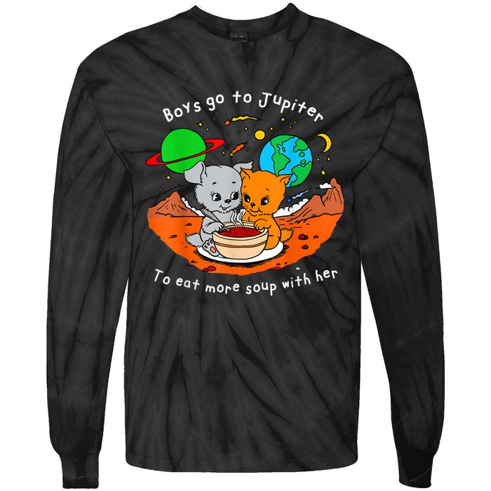 Boy S Go To Jupiter To Eat More Soup With Her Tie-Dye Long Sleeve Shirt