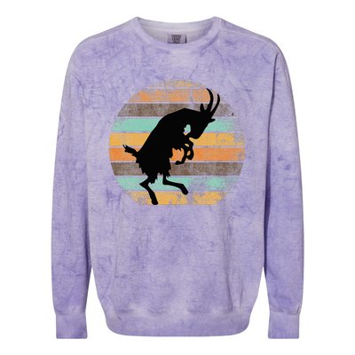 Billy Strings Goat Silhouette Colorblast Crewneck Sweatshirt