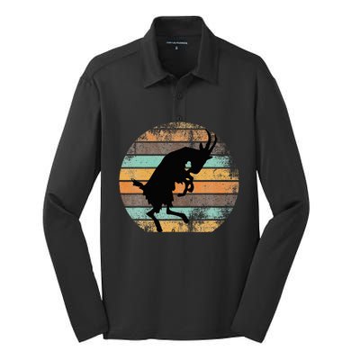 Billy Strings Goat Silhouette Silk Touch Performance Long Sleeve Polo