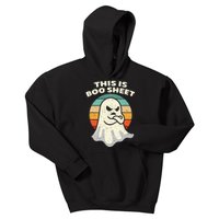 Boo Sheet Ghost Halloween Costume Kids Hoodie