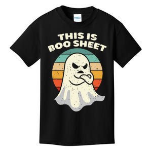 Boo Sheet Ghost Halloween Costume Kids T-Shirt