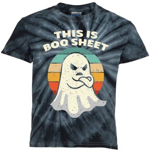 Boo Sheet Ghost Halloween Costume Kids Tie-Dye T-Shirt