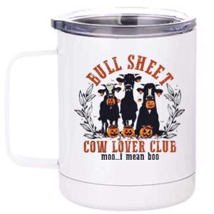 Bull Sheet Ghost Cows Cow Lover Club 12 oz Stainless Steel Tumbler Cup