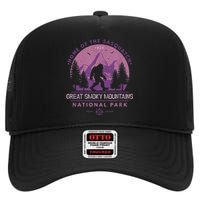 Bigfoot Sasquatch Great Smoky Mountains National Park High Crown Mesh Back Trucker Hat