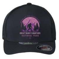 Bigfoot Sasquatch Great Smoky Mountains National Park Flexfit Unipanel Trucker Cap