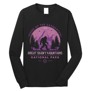 Bigfoot Sasquatch Great Smoky Mountains National Park Long Sleeve Shirt