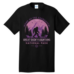 Bigfoot Sasquatch Great Smoky Mountains National Park Tall T-Shirt