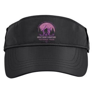 Bigfoot Sasquatch Great Smoky Mountains National Park Adult Drive Performance Visor