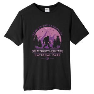 Bigfoot Sasquatch Great Smoky Mountains National Park Tall Fusion ChromaSoft Performance T-Shirt