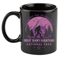 Bigfoot Sasquatch Great Smoky Mountains National Park 11oz C Handle Ceramic Mug