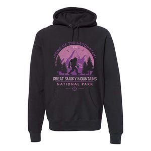 Bigfoot Sasquatch Great Smoky Mountains National Park Premium Hoodie