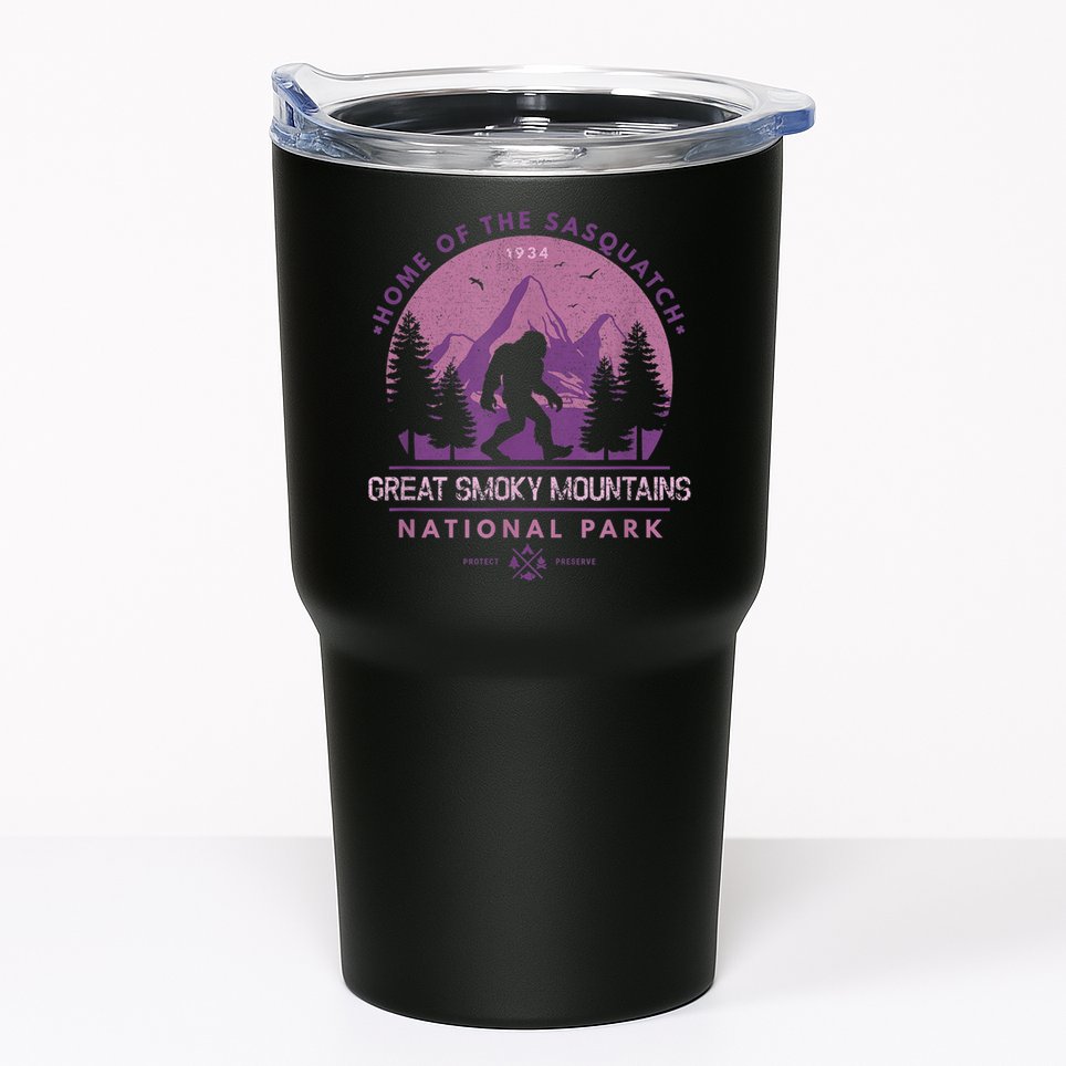 Bigfoot Sasquatch Great Smoky Mountains National Park Tumbler