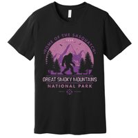 Bigfoot Sasquatch Great Smoky Mountains National Park Premium T-Shirt