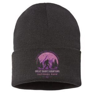 Bigfoot Sasquatch Great Smoky Mountains National Park Sustainable Knit Beanie