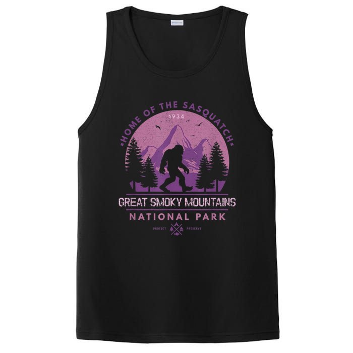 Bigfoot Sasquatch Great Smoky Mountains National Park PosiCharge Competitor Tank