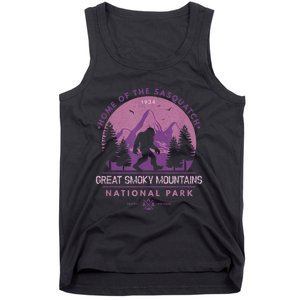 Bigfoot Sasquatch Great Smoky Mountains National Park Tank Top