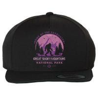 Bigfoot Sasquatch Great Smoky Mountains National Park Wool Snapback Cap