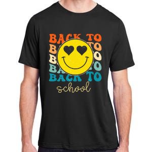 Boho Style Groovy Smile Back To School Adult ChromaSoft Performance T-Shirt