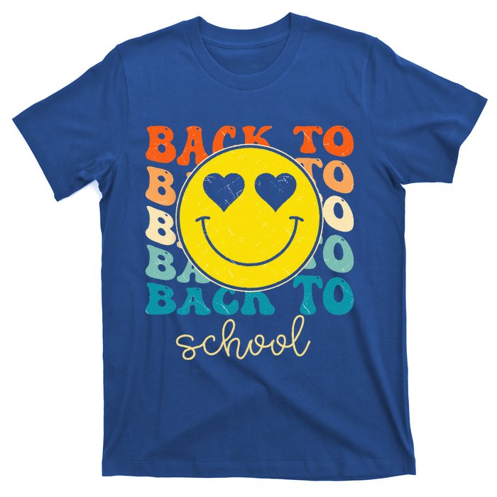 Boho Style Groovy Smile Back To School T-Shirt