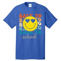 Boho Style Groovy Smile Back To School Tall T-Shirt