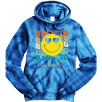 Boho Style Groovy Smile Back To School Tie Dye Hoodie