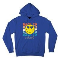 Boho Style Groovy Smile Back To School Tall Hoodie