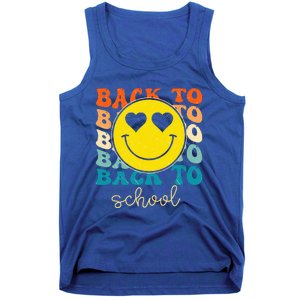 Boho Style Groovy Smile Back To School Tank Top