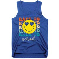 Boho Style Groovy Smile Back To School Tank Top