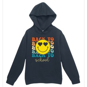 Boho Style Groovy Smile Back To School Urban Pullover Hoodie