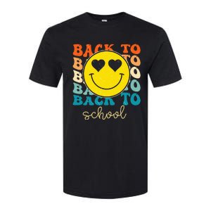 Boho Style Groovy Smile Back To School Softstyle CVC T-Shirt