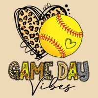 Bleached Softball Game Day Vibes Leopard Heart Headband Mom Drawstring Bag