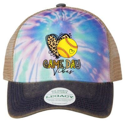 Bleached Softball Game Day Vibes Leopard Heart Headband Mom Legacy Tie Dye Trucker Hat
