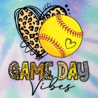 Bleached Softball Game Day Vibes Leopard Heart Headband Mom Legacy Tie Dye Trucker Hat