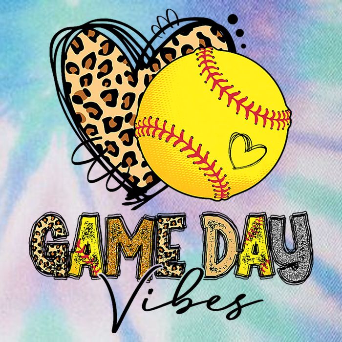 Bleached Softball Game Day Vibes Leopard Heart Headband Mom Legacy Tie Dye Trucker Hat