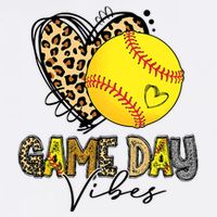 Bleached Softball Game Day Vibes Leopard Heart Headband Mom Cool Comfort Performance Bucket Hat