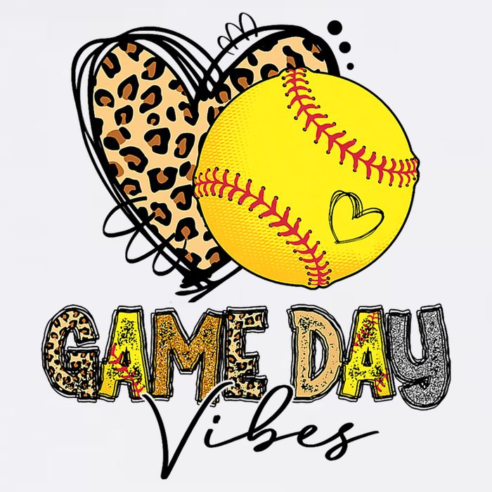 Bleached Softball Game Day Vibes Leopard Heart Headband Mom Sustainable Bucket Hat