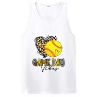 Bleached Softball Game Day Vibes Leopard Heart Headband Mom PosiCharge Competitor Tank