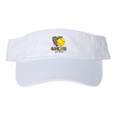 Bleached Softball Game Day Vibes Leopard Heart Headband Mom Visor