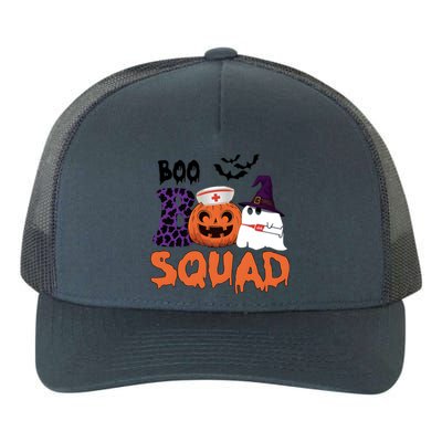 Boo Squad Halloween Nurse Pumpkin Jack O Lantern Yupoong Adult 5-Panel Trucker Hat