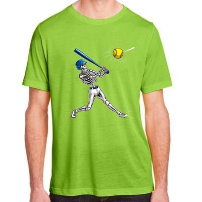 Baseball Skeleton Halloween Spooky Baseball Halloween Design Adult ChromaSoft Performance T-Shirt