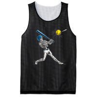 Baseball Skeleton Halloween Spooky Baseball Halloween Design Mesh Reversible Basketball Jersey Tank