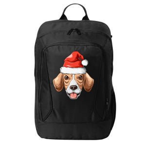 Beagle Santa Hat Christmas Beagle Cute Gift City Backpack