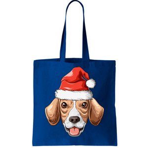 Beagle Santa Hat Christmas Beagle Cute Gift Tote Bag