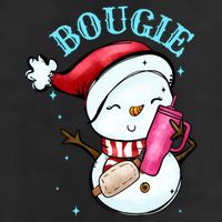 Bougie Snowman Holding A Tumbler Adult Drive Performance Visor