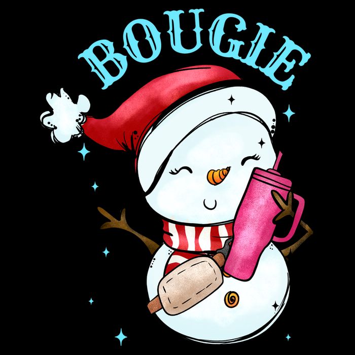 Bougie Snowman Holding A Tumbler 16 in Basic Backpack