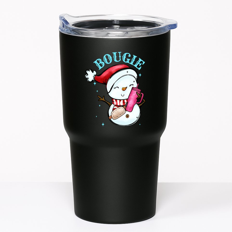Bougie Snowman Holding A Tumbler Tumbler