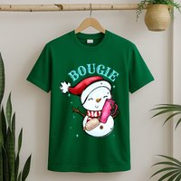 Bougie Snowman Holding A Tumbler T-Shirt