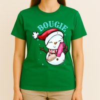 Bougie Snowman Holding A Tumbler T-Shirt