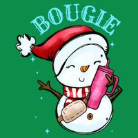 Bougie Snowman Holding A Tumbler T-Shirt